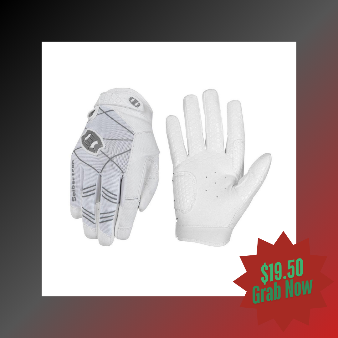Batting Gloves Seibertron Adult B-A-R PRO 2.0 Signature – Super Grip, Enhanced Comfort for Baseball & Softball