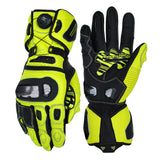color:Yellow | Seibertron SPS-6 leather racing motorcycle gloves white background main image