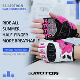 Seibertron SPS-7H Superior Protection Series Half-Finger Motorcycle Riding Gloves