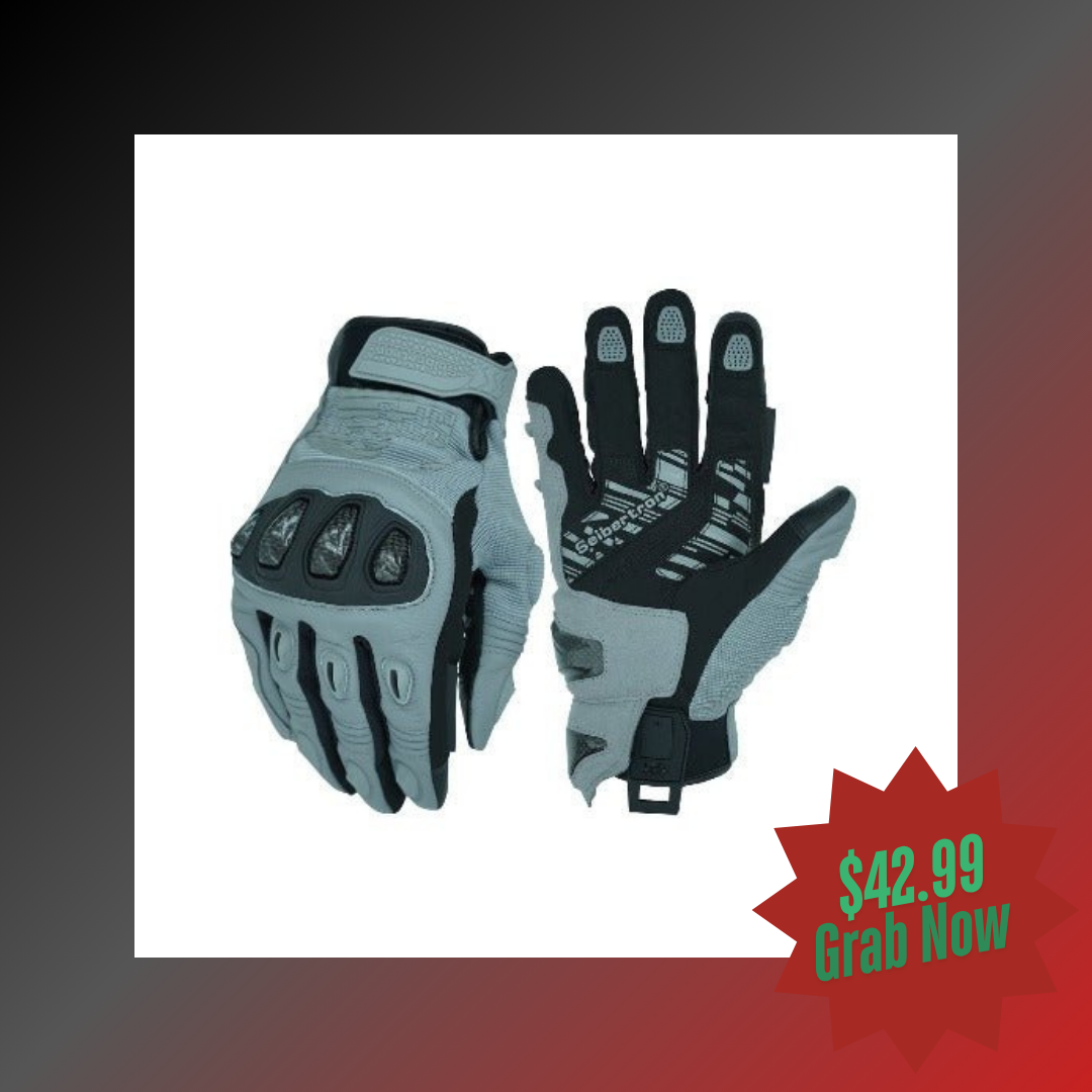 Seibertron SPS-4 Winter Cold Weather Motorcycle Gloves Rainproof Riding with Touchscreen Warm Gauntlet for Men and Women