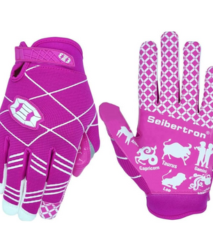 Seibertron Pro 3.0 Twelve Constellations Elite Ultra-Stick Sports Receiver Glove Football Gloves Youth