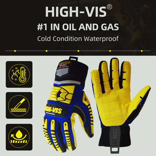 Seibertron HIGH-VIS SDXW Cold Weather Condition Oil and Gas Waterproof Safety Working Gloves