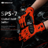 Seibertron SPS-7 Superior Protection Series Motorcycle Riding Gloves - Breathable Touchscreen Carbon Fiber Protection
