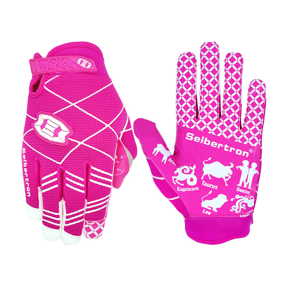 Seibertron Pro 3.0 Elite Ultra-Stick Football Receiver Gloves, High Performance Non-Slip Sports Gloves for Youth Kids Boys Girls & Adult