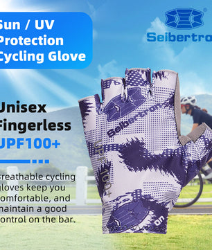 Seibertron Youth S.P.S.G-3  Fingerless UPF100+ Sun / UV Protection Cycling Glove