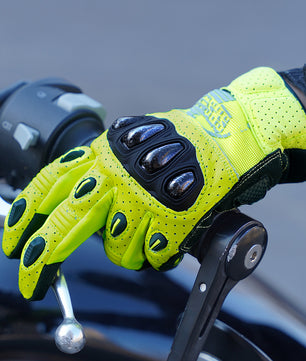 Seibertron SPS2 Plus Youth Summer Motorcycle Gloves – Genuine Leather, Breathable, Carbon Fiber, Abrasion-Resistant, Anti-Slip Design for Enhanced Comfort and Protection