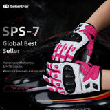Seibertron SPS-7 Superior Protection Series Motorcycle Riding Gloves - Breathable Touchscreen Carbon Fiber Protection