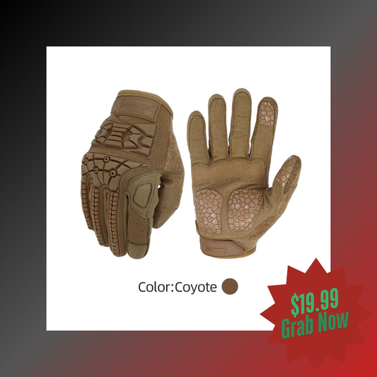 Guantes tácticos Seibertron TFFIG 2.0 para hombre, ideales para uso militar, de goma flexible, para caza, senderismo, airsoft, combate, paintball, motocicletas y actividades al aire libre.