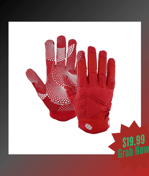 Seibertron Adult G.A.R.G 2.0 Gel Filled Patented Anti-Impact Ultra-Stick Football Sports Receiver Gloves