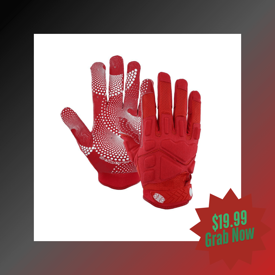 Seibertron Adult G.A.R.G 2.0 Gel Filled Patented Anti-Impact Ultra-Stick Football Sports Receiver Gloves