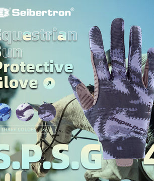 Seibertron Youth S.P.S.G-4 Horse Riding Touchscreen UPF100+ UV Sun Glove