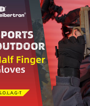 Seibertron Men Or Women XXS to XXL Fingerless/Half Finger Sports Outdoor Tactical Gloves