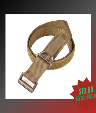 Seibertron Men's Utility TDU 1.75 Inch Nylon Tactical CQB/Rigger's Military Combat Duty Belt Metal Buckle