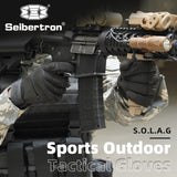 Seibertron S.O.L.A.G Tactical Full Finger Gloves - Water Resistant & Touchscreen