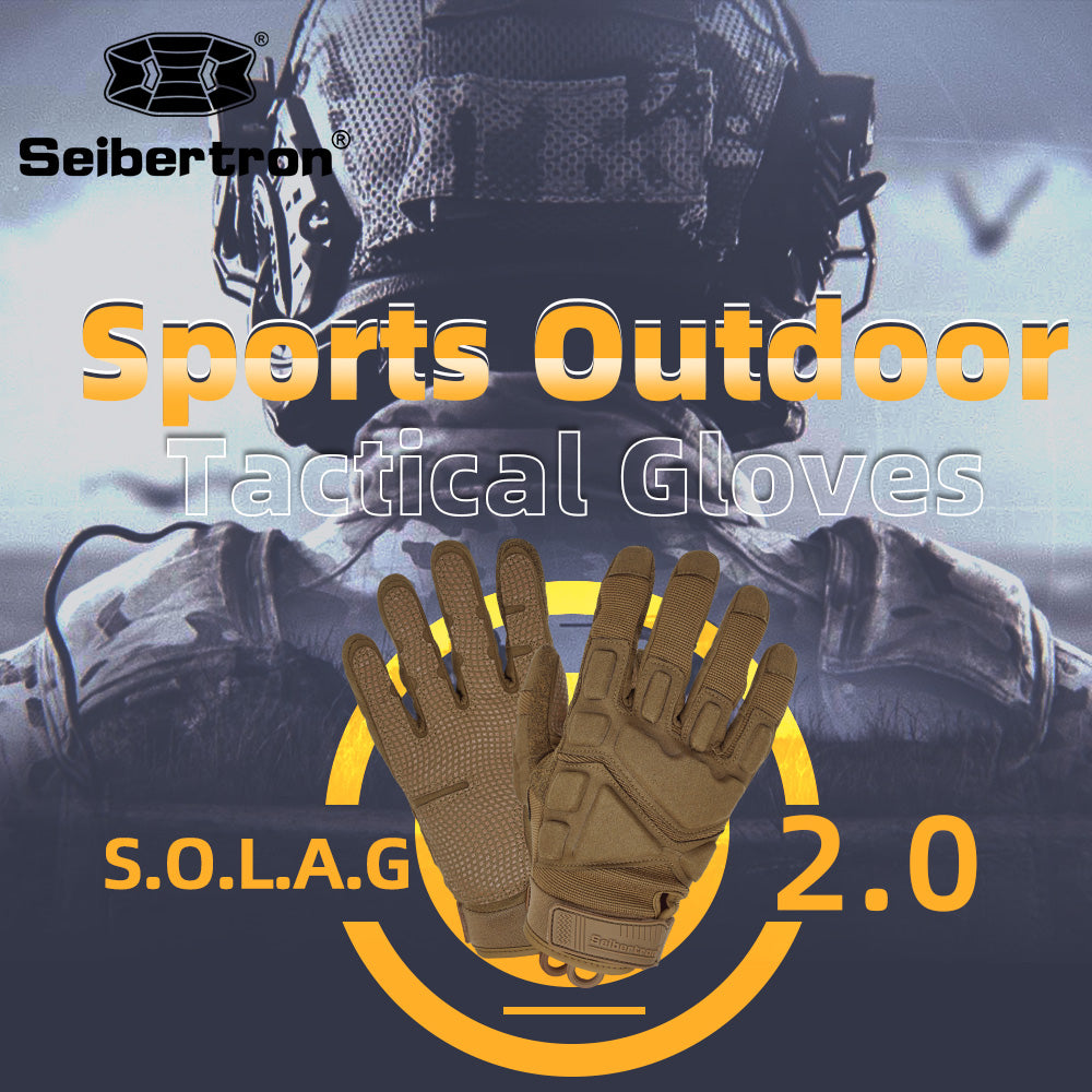 Seibertron Adult Or Youth S.O.L.A.G Sports Outdoor Water Resistant Full Finger And Half Finger Touchscreen Gloves