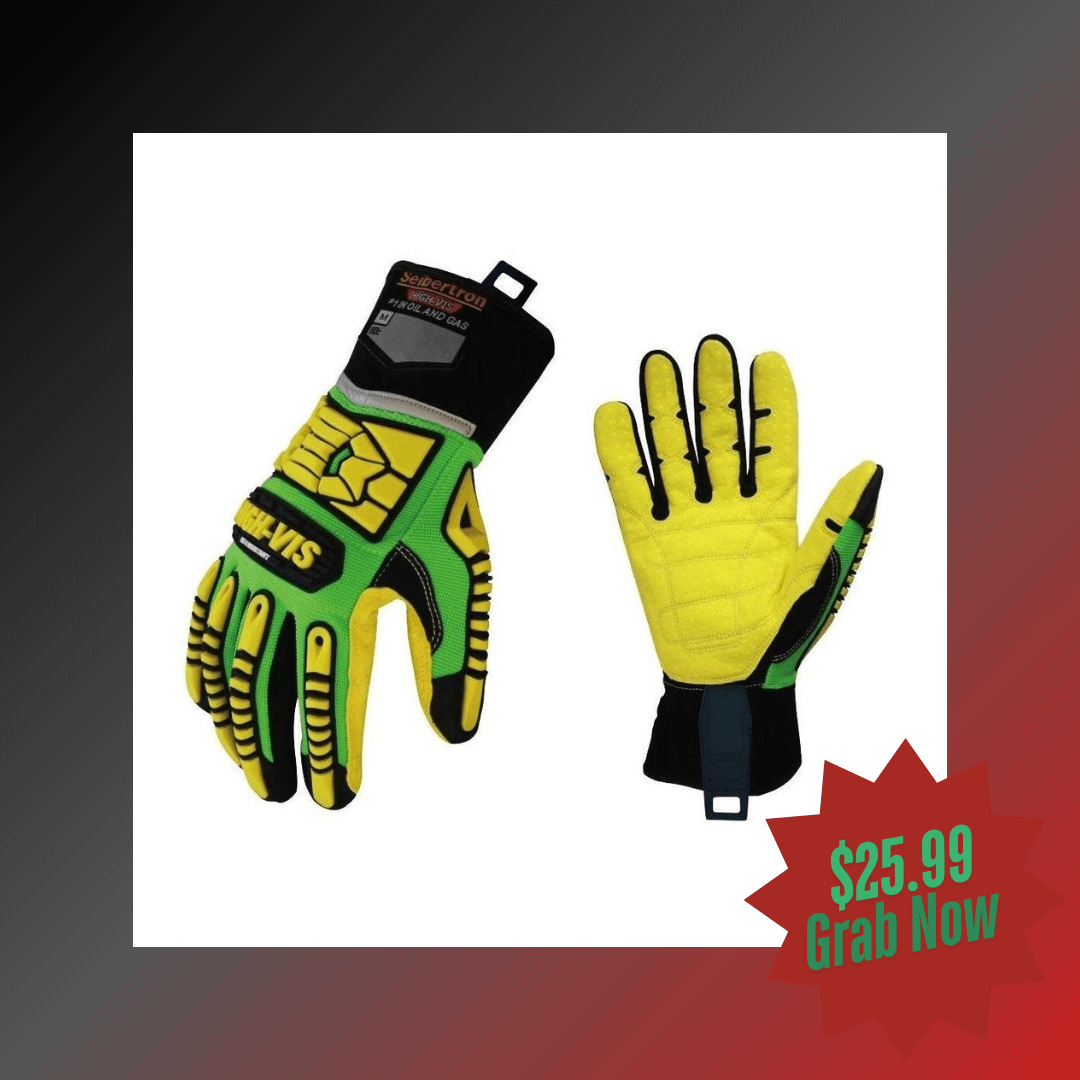 Seibertron HIGH-VIS SDXC5 Mechanics Cut5 Impact Cut Puncture Resistant Gloves Oil and Gas/Oilfield Safety Gloves CE EN388 4543