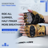 Seibertron SPS-7H Superior Protection Series Half-Finger Motorcycle Riding Gloves