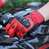 Seibertron SPS2 Plus Summer Moto Gloves – Genuine Leather, Breathable, Carbon Fiber, Abrasion-Resistant, Anti-Slip Design for Enhanced Comfort and Protection