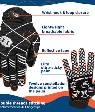Seibertron Pro 3.0 Elite Ultra-Stick Sports Receiver Glove Football Gloves