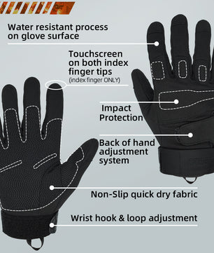 Seibertron Adult Or Youth S.O.L.A.G Sports Outdoor Water Resistant Full Finger And Half Finger Touchscreen Gloves