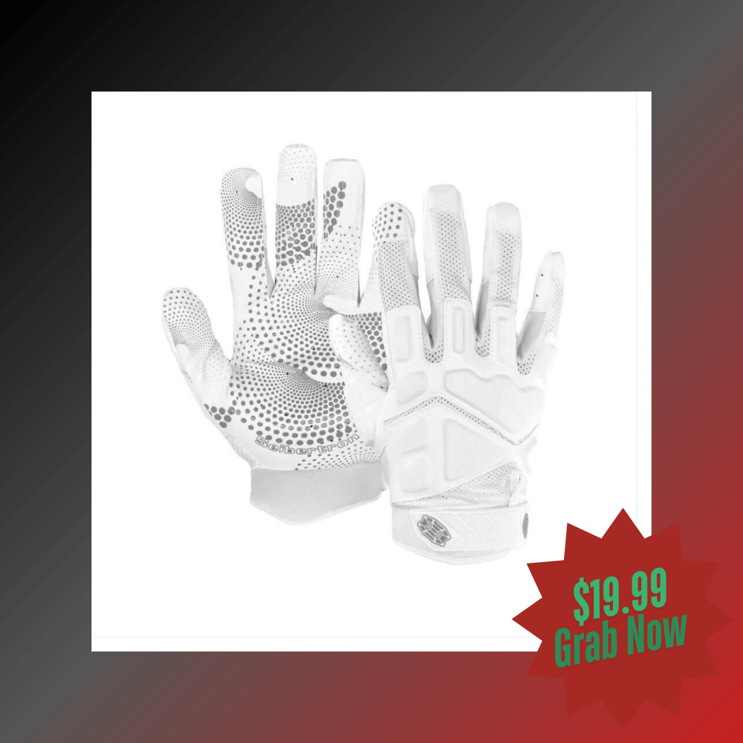 Seibertron Adult G.A.R.G 2.0 Gel Filled Patented Anti-Impact Ultra-Stick Football Sports Receiver Gloves