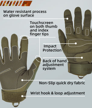 Seibertron Adult Or Youth S.O.L.A.G Sports Outdoor Water Resistant Full Finger And Half Finger Touchscreen Gloves