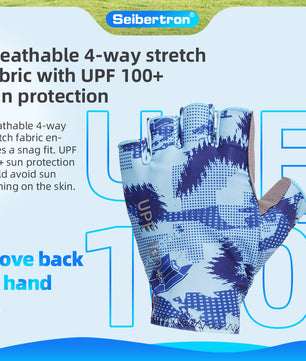 Seibertron Youth S.P.S.G-3  Fingerless UPF100+ Sun / UV Protection Cycling Glove