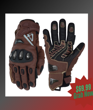 Seibertron SPS-4 Plus Youth Upgraded Winter Motorcycle Riding Gloves - Carbon Fiber, Waterproof, and Snowproof for Fall and Winter