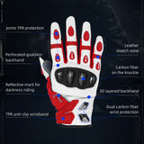 Seibertron SPS-7 Superior Protection Series Motorcycle Riding Gloves - Breathable Touchscreen Carbon Fiber Protection