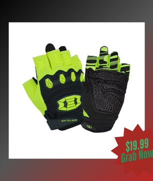 Seibertron Dirtclaw Adult BMX MX ATV MTB Road Racing Mountain Bike Bicycle Cycling Off-Road/Dirt Bike Gel Padded Anti - Slip Palm Fingerless Gloves Motorcycle Motocross Sports Gloves