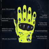 Seibertron SPS-7 Superior Protection Series Motorcycle Riding Gloves - Breathable Touchscreen Carbon Fiber Protection