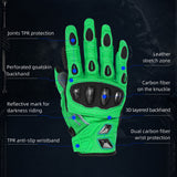 Seibertron SPS-7 Superior Protection Series Motorcycle Riding Gloves - Breathable Touchscreen Carbon Fiber Protection