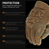 Seibertron T.B.F.I.G Tactical Outdoor Gloves, Breathable Flexible Rubber Impact Protection, Touchscreen, CE Rated Tac Gloves