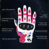 Seibertron SPS-7 Superior Protection Series Motorcycle Riding Gloves - Breathable Touchscreen Carbon Fiber Protection
