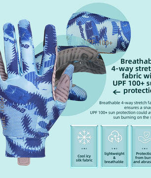 Seibertron Youth S.P.S.G-4 Horse Riding Touchscreen UPF100+ UV Sun Glove