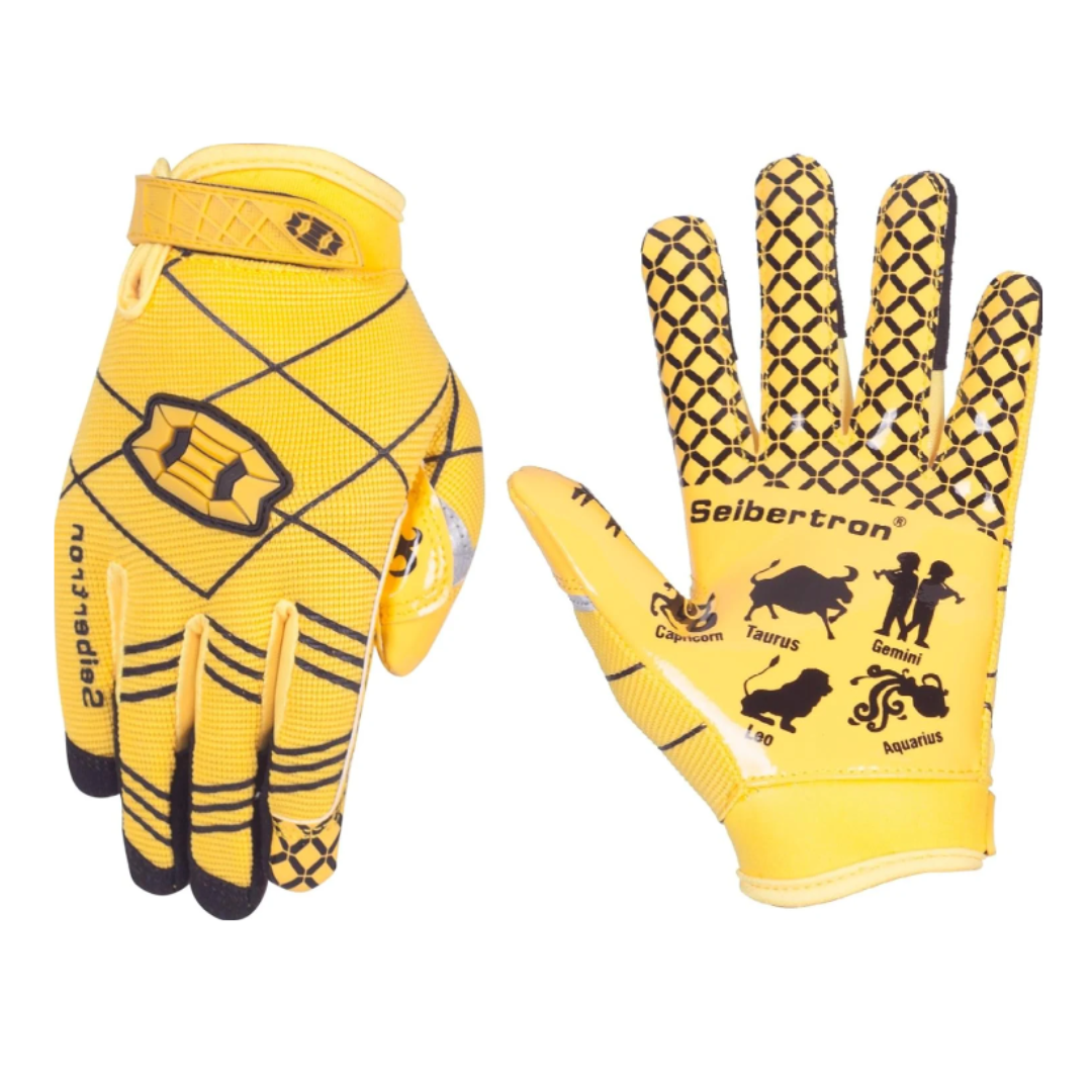 Seibertron Pro 3.0 Twelve Constellations Elite Ultra-Stick Sports Receiver Glove Football Gloves Youth