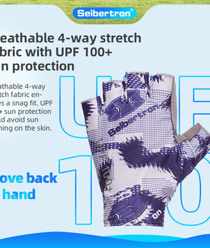 Seibertron Youth S.P.S.G-3  Fingerless UPF100+ Sun / UV Protection Cycling Glove