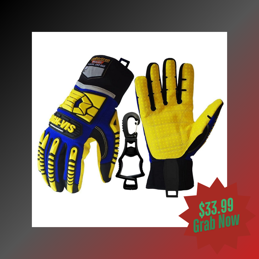 Guantes de trabajo de seguridad impermeables Seibertron HIGH-VIS SDXW para climas fríos, petróleo y gas