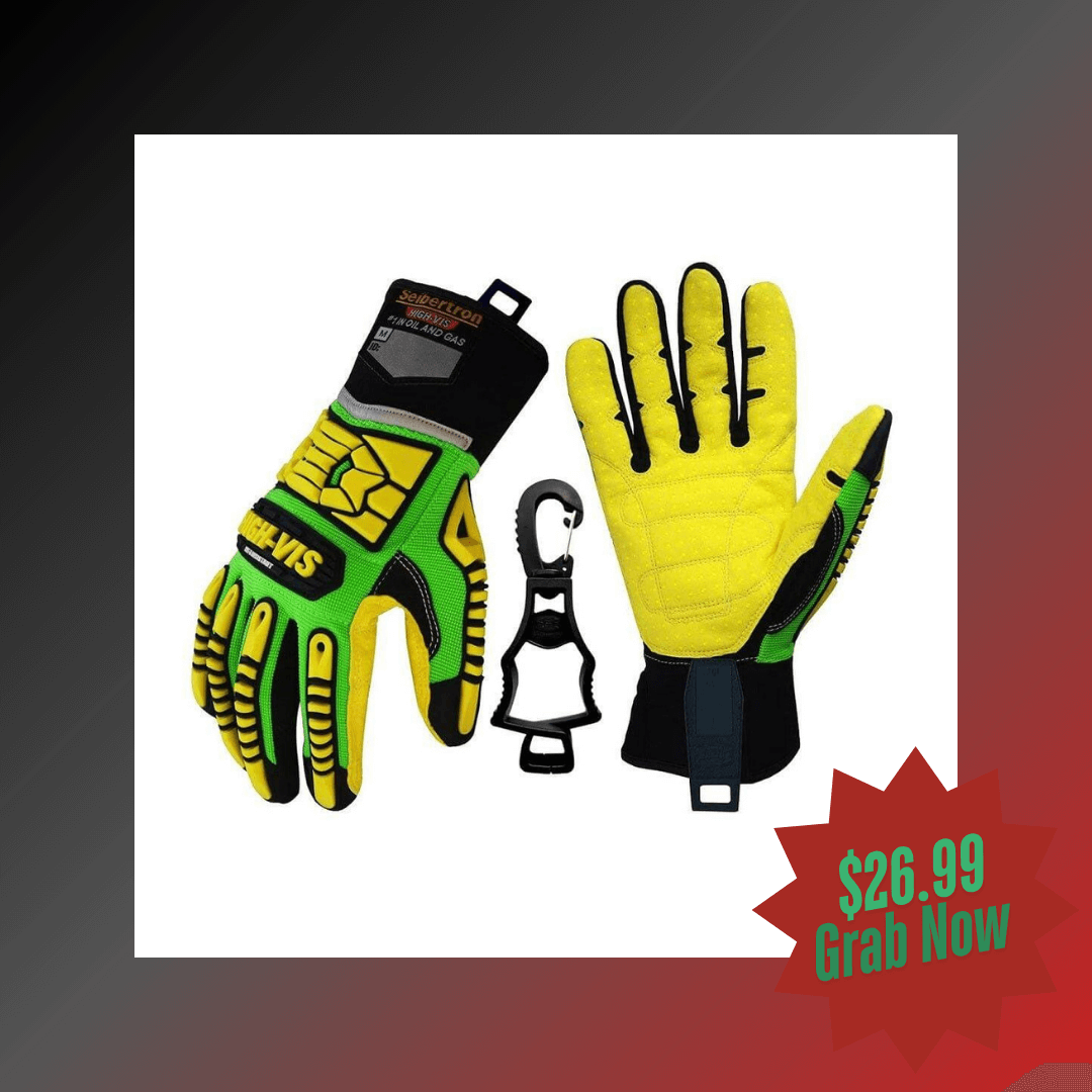Seibertron HIGH-VIS SDXC5 Mechanics Cut5 Impact Cut Puncture Resistant Gloves Oil and Gas/Oilfield Safety Gloves CE EN388 4543