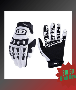 Seibertron Dirtpaw Full Finger Gloves for BMX, MX, ATV, MTB, and Motocross – Touch Recognition Off-Road Racing Gloves