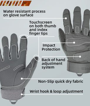 Seibertron Adult Or Youth S.O.L.A.G Sports Outdoor Water Resistant Full Finger And Half Finger Touchscreen Gloves