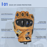 Seibertron SPS-7H Superior Protection Series Half-Finger Motorcycle Riding Gloves