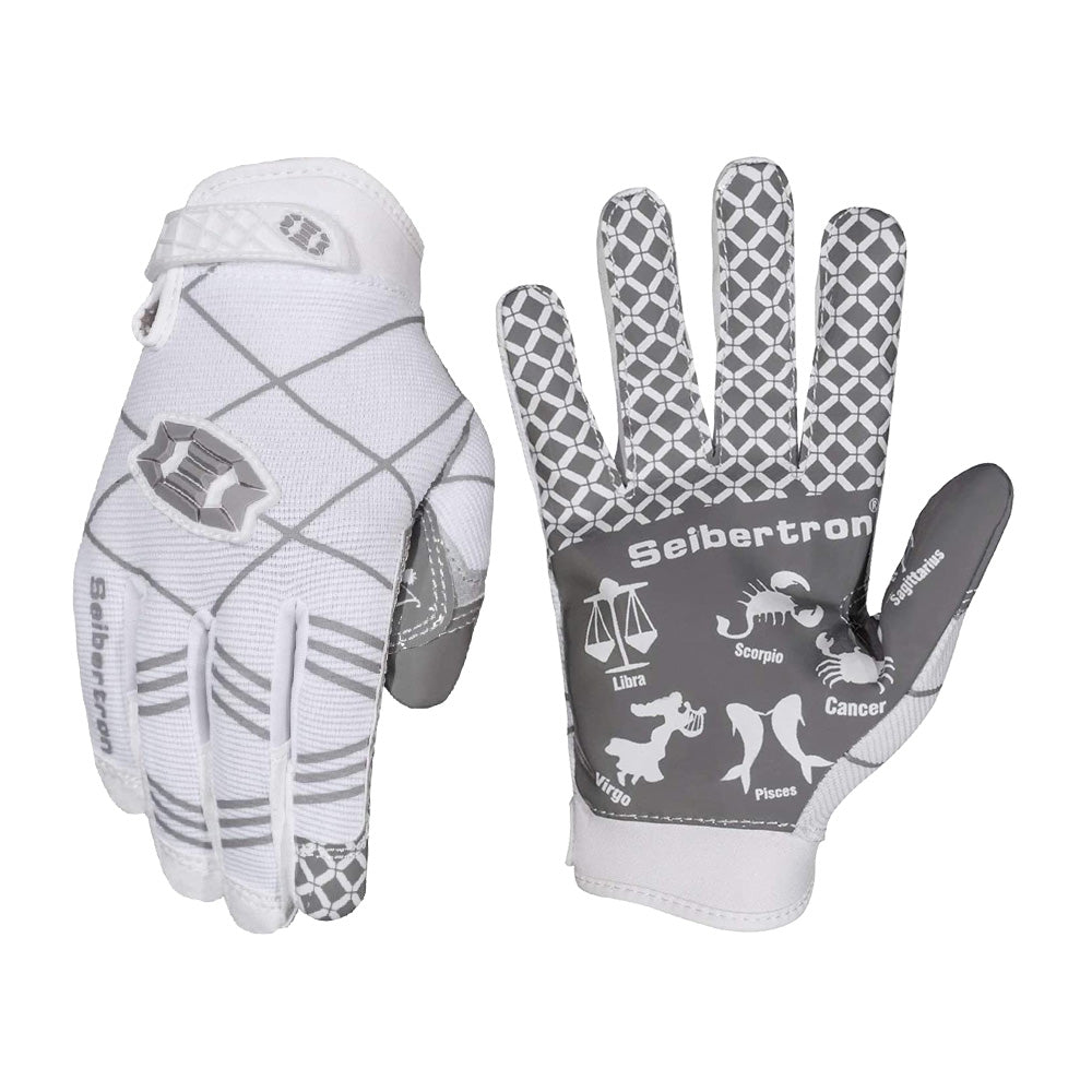 Seibertron Pro 3.0 Elite Ultra-Stick Football Receiver Gloves, High Performance Non-Slip Sports Gloves for Youth Kids Boys Girls & Adult