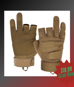 Seibertron Men Or Women XXS to XXL Fingerless/Half Finger Sports Outdoor Tactical Gloves