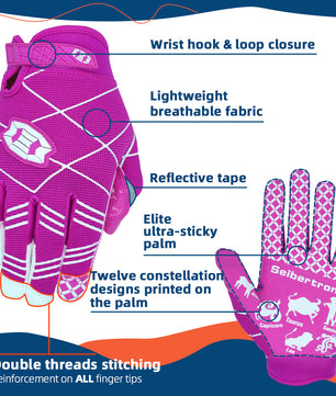 Seibertron Pro 3.0 Elite Ultra-Stick Sports Receiver Glove Football Gloves