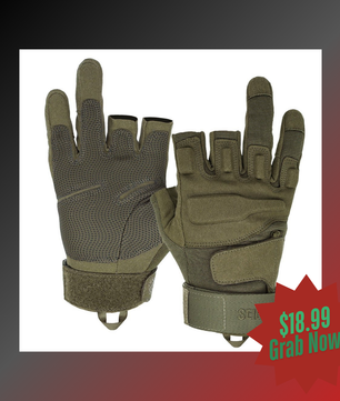 Seibertron Men Or Women XXS to XXL Fingerless/Half Finger Sports Outdoor Tactical Gloves