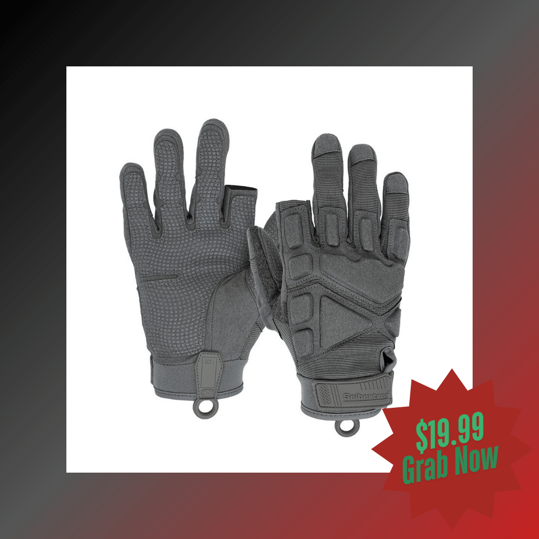 Seibertron Adult Or Youth S.O.L.A.G Sports Outdoor Water Resistant Full Finger Touchscreen Gloves