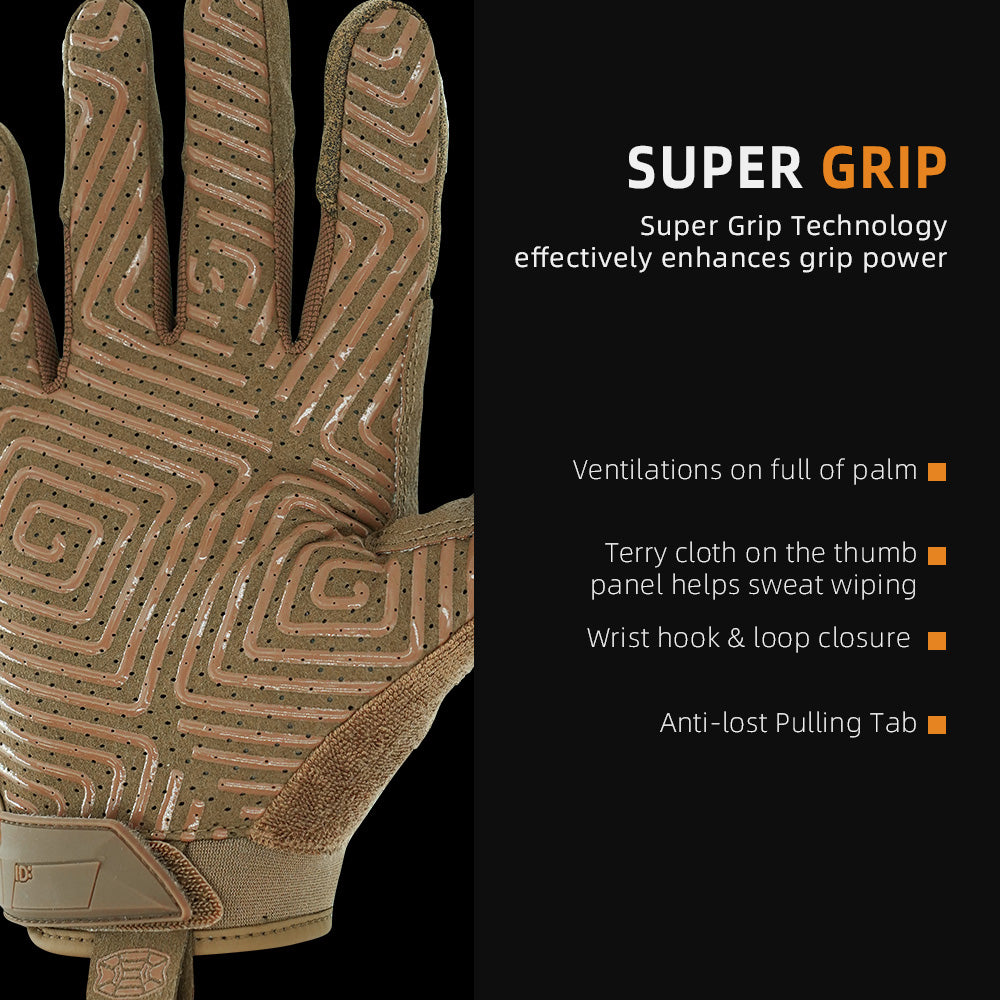 Seibertron T.B.F.I.G Tactical Outdoor Gloves, Breathable Flexible Rubber Impact Protection, Touchscreen, CE Rated Tac Gloves