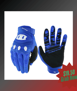 Seibertron Dirtpaw Full Finger Gloves for BMX, MX, ATV, MTB, and Motocross – Touch Recognition Off-Road Racing Gloves