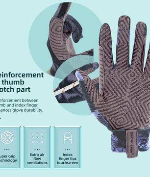 Seibertron Youth S.P.S.G-4 Horse Riding Touchscreen UPF100+ UV Sun Glove